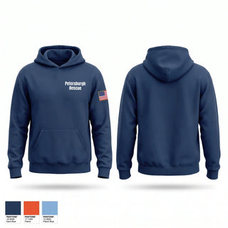 Hoodie, Petersburgh Rescue, EMS/EMT, Teamtime, Team time, sublimation, custom sports apparel, team uniforms, spirit wear, spiritwear, sports uniforms, custom shirts, team store, custom team store, fundraiser sports, apparel fundraiser