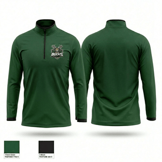 Quarter Zip Jacket, Bucks, Men's Basketball, Teamtime, Team time, sublimation, custom sports apparel, team uniforms, spirit wear, spiritwear, sports uniforms, custom shirts, team store, custom team store, fundraiser sports, apparel fundraiser