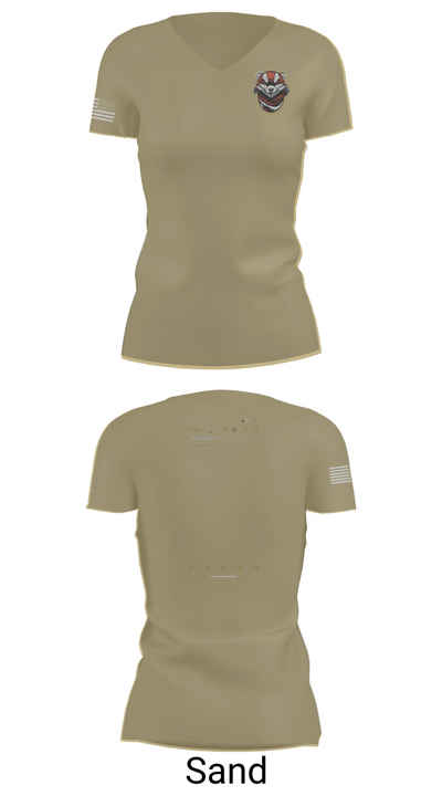 336 RCS F Flight 15570054 Women's Short Sleeve V-neck Shirt - 88