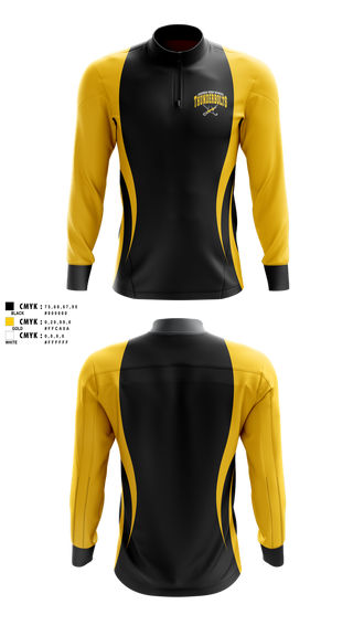 Quarter Zip Jacket, Andrew Thunderbolts Golf, Golf, Teamtime, Team time, sublimation, custom sports apparel, team uniforms, spirit wear, spiritwear, sports uniforms, custom shirts, team store, custom team store, fundraiser sports, apparel fundraiser