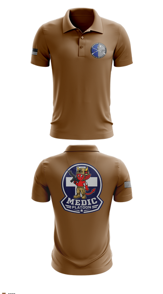 Short Sleeve Performance Polo, Medic, National Guard, Teamtime, Team time, sublimation, custom sports apparel, team uniforms, spirit wear, spiritwear, sports uniforms, custom shirts, team store, custom team store, fundraiser sports, apparel fundraiser