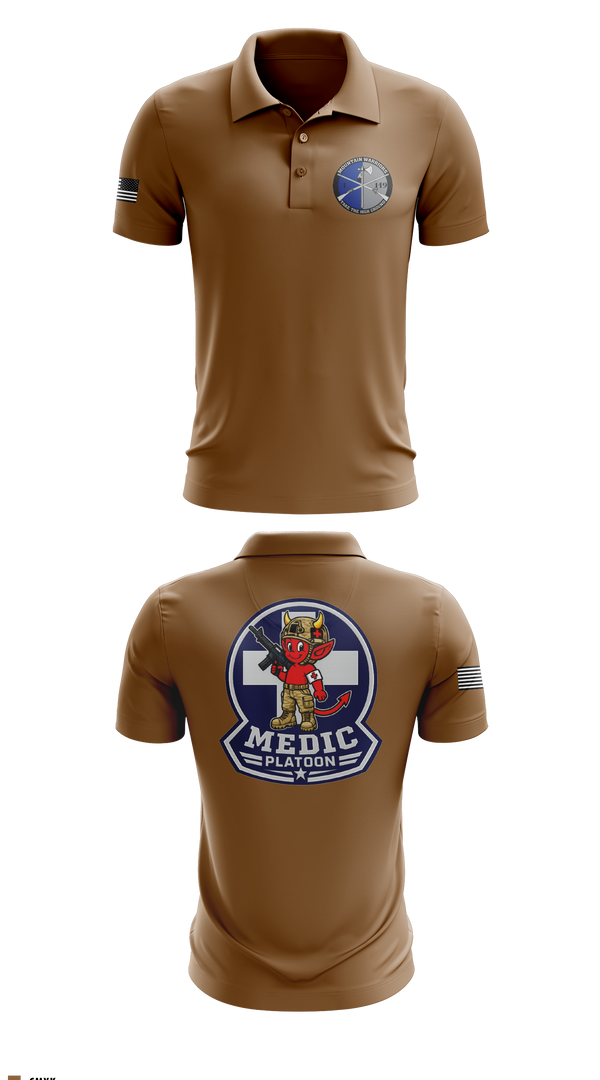 Short Sleeve Performance Polo, Medic, National Guard, Teamtime, Team time, sublimation, custom sports apparel, team uniforms, spirit wear, spiritwear, sports uniforms, custom shirts, team store, custom team store, fundraiser sports, apparel fundraiser