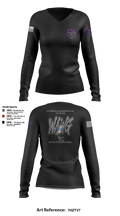 WeAllWeGot~Family First 22026589 Women's Long Sleeve V-neck Shirt - 28