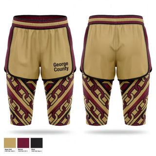 Womens Shorts, George County, Wrestling, Teamtime, Team time, sublimation, custom sports apparel, team uniforms, spirit wear, spiritwear, sports uniforms, custom shirts, team store, custom team store, fundraiser sports, apparel fundraiser