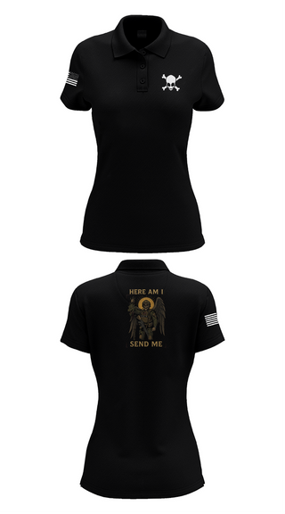 Womens Short Sleeve Performance Polo, Charlie Co., , Teamtime, Team time, sublimation, custom sports apparel, team uniforms, spirit wear, spiritwear, sports uniforms, custom shirts, team store, custom team store, fundraiser sports, apparel fundraiser