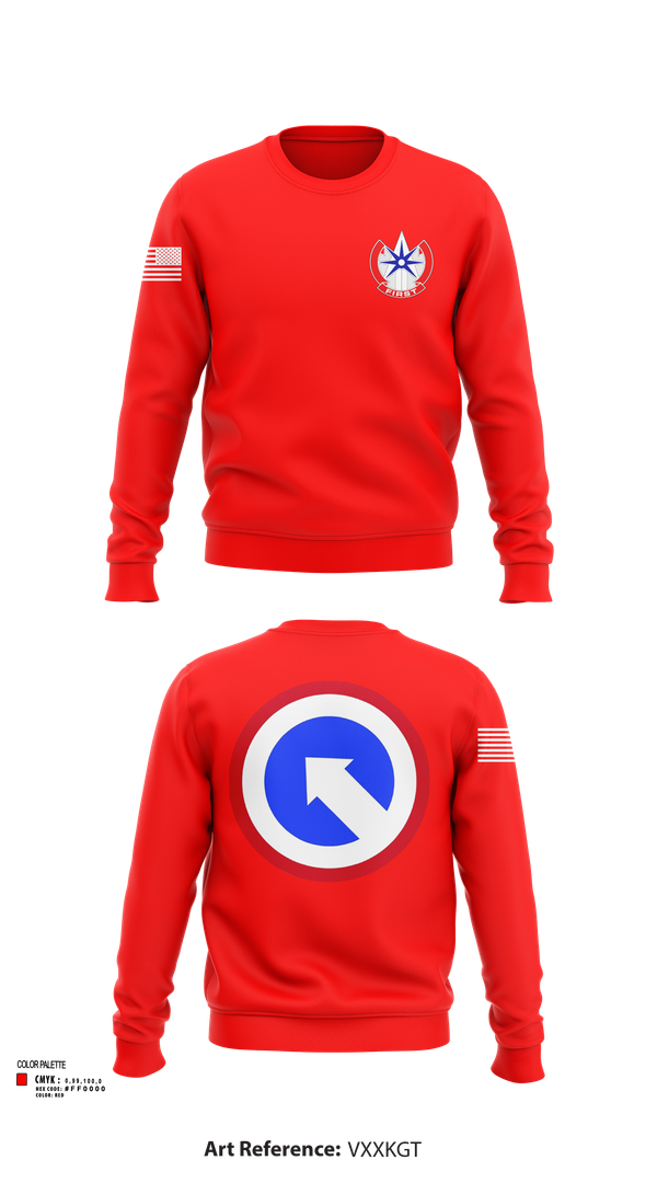 Crew Neck Sweatshirt, 1st Theater Sustainment Command, Army, Teamtime, Team time, sublimation, custom sports apparel, team uniforms, spirit wear, spiritwear, sports uniforms, custom shirts, team store, custom team store, fundraiser sports, apparel fundraiser