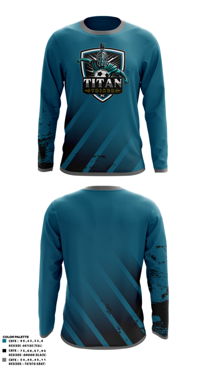 Titan Strikers FC 22139640 Long Sleeve Performance Shirt 1