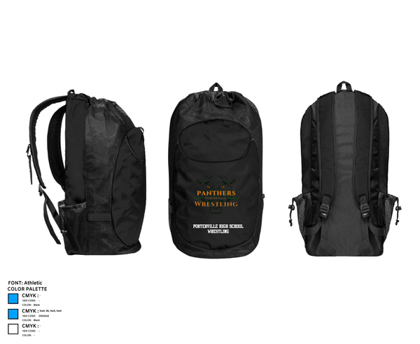 Gear Bag, Porterville High School Wrestling, Wrestling, Teamtime, Team time, sublimation, custom sports apparel, team uniforms, spirit wear, spiritwear, sports uniforms, custom shirts, team store, custom team store, fundraiser sports, apparel fundraiser
