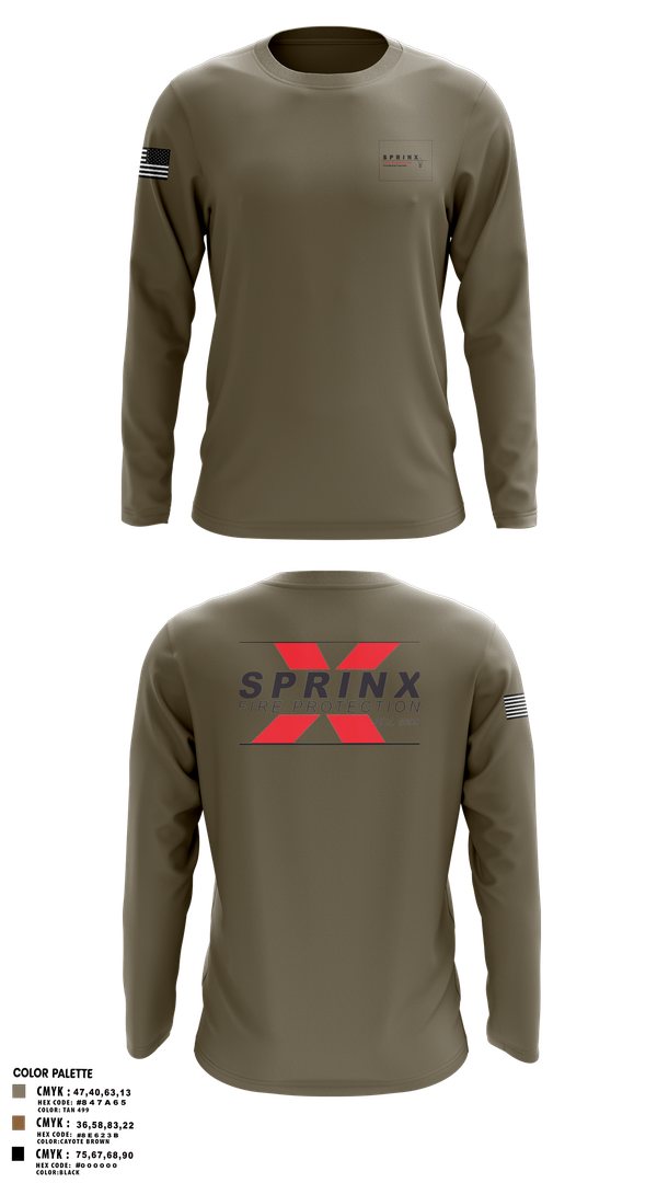 Long Sleeve Performance Shirt, SPRINX FIRE PROTECTION, , Teamtime, Team time, sublimation, custom sports apparel, team uniforms, spirit wear, spiritwear, sports uniforms, custom shirts, team store, custom team store, fundraiser sports, apparel fundraiser