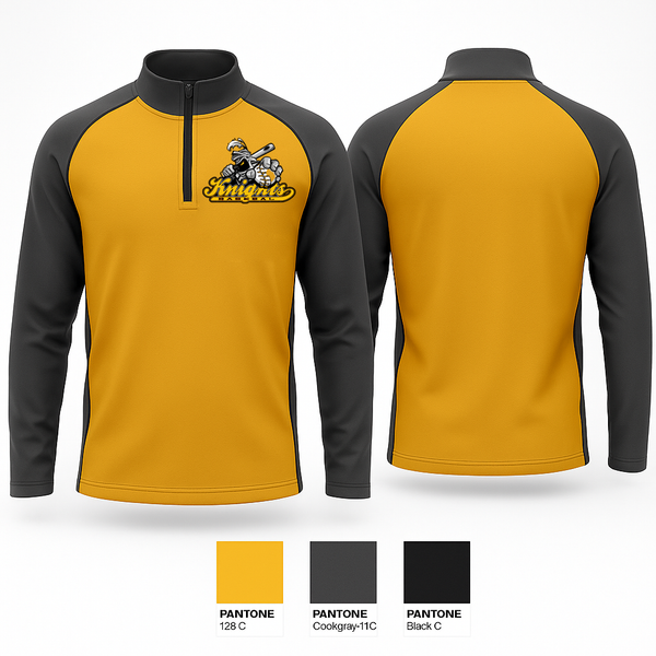 Quarter Zip Jacket, Sheffield Knights, Baseball, Teamtime, Team time, sublimation, custom sports apparel, team uniforms, spirit wear, spiritwear, sports uniforms, custom shirts, team store, custom team store, fundraiser sports, apparel fundraiser