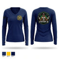 Engine 32 Women's Long Sleeve V-neck Shirt - 1