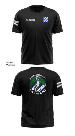 Old School Cotton Feel Shirt, D Co. 2-3 AVN REGT “Dragons”, Army, Teamtime, Team time, sublimation, custom sports apparel, team uniforms, spirit wear, spiritwear, sports uniforms, custom shirts, team store, custom team store, fundraiser sports, apparel fundraiser