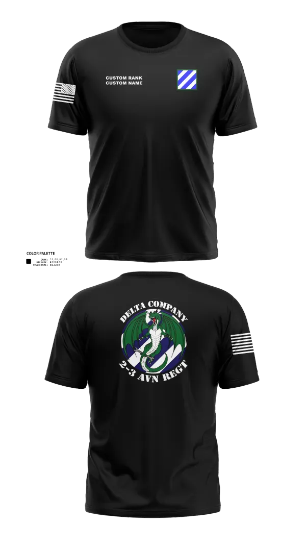 Old School Cotton Feel Shirt, D Co. 2-3 AVN REGT “Dragons”, Army, Teamtime, Team time, sublimation, custom sports apparel, team uniforms, spirit wear, spiritwear, sports uniforms, custom shirts, team store, custom team store, fundraiser sports, apparel fundraiser