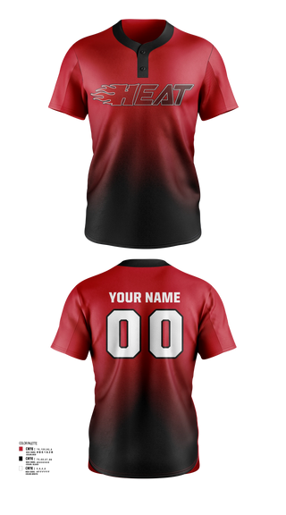 Full Button Baseball Jersey, HEAT, Softball, Teamtime, Team time, sublimation, custom sports apparel, team uniforms, spirit wear, spiritwear, sports uniforms, custom shirts, team store, custom team store, fundraiser sports, apparel fundraiser