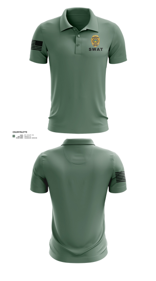 Short Sleeve Performance Polo, Springfield Ohio SWAT, Police, Teamtime, Team time, sublimation, custom sports apparel, team uniforms, spirit wear, spiritwear, sports uniforms, custom shirts, team store, custom team store, fundraiser sports, apparel fundraiser
