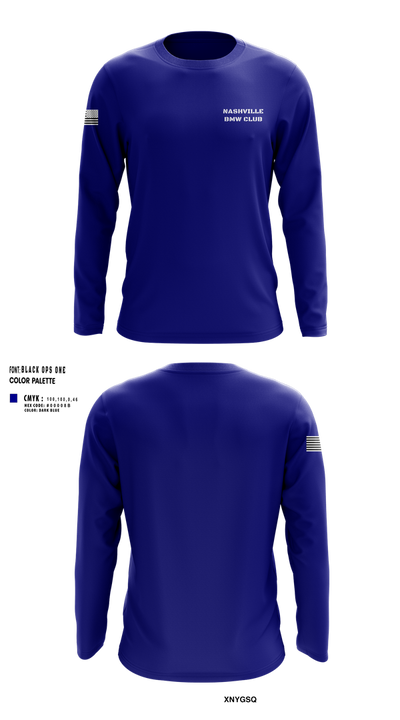 BMW Club of Nashville 77939303 Long Sleeve Performance Shirt 100