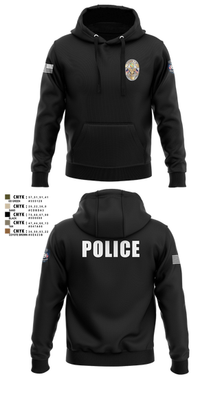 Hoodie, Miami Police Department, , Teamtime, Team time, sublimation, custom sports apparel, team uniforms, spirit wear, spiritwear, sports uniforms, custom shirts, team store, custom team store, fundraiser sports, apparel fundraiser