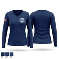 Shrewsbury PBA Local #308 Women's Long Sleeve V-neck Shirt - 1