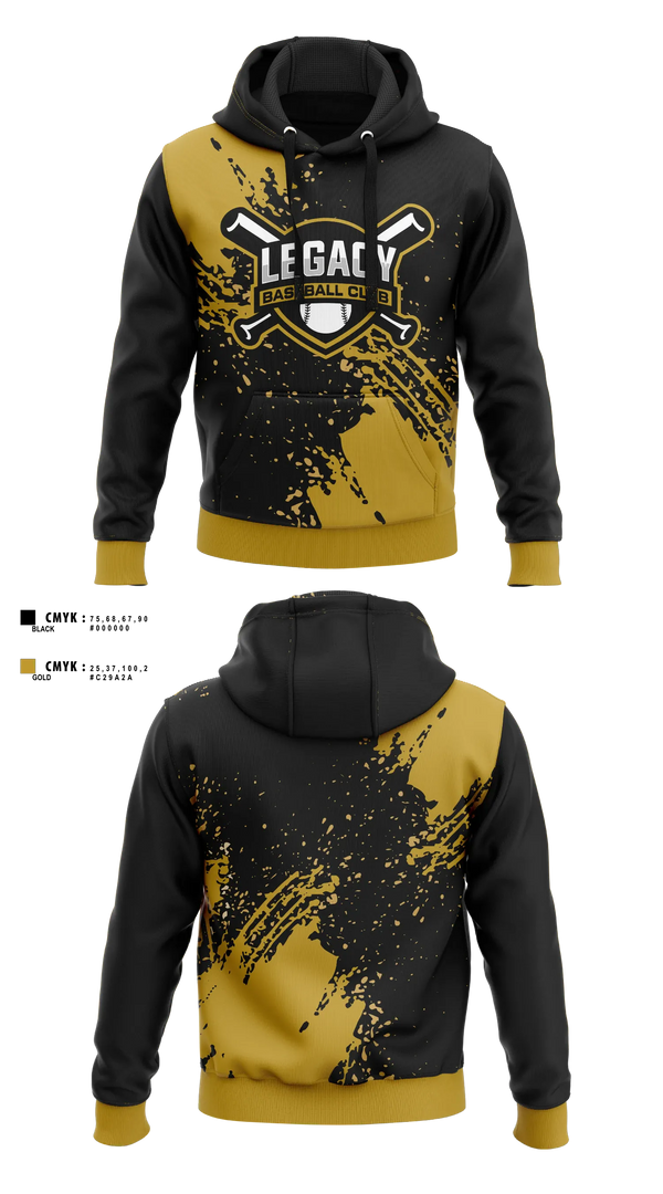 Hoodie, Legacy Baseball Club, Baseball, Teamtime, Team time, sublimation, custom sports apparel, team uniforms, spirit wear, spiritwear, sports uniforms, custom shirts, team store, custom team store, fundraiser sports, apparel fundraiser