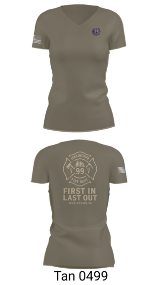 Womens Short Sleeve Vneck Shirt, Jenkintown Fire Department, Fire Department, Teamtime, Team time, sublimation, custom sports apparel, team uniforms, spirit wear, spiritwear, sports uniforms, custom shirts, team store, custom team store, fundraiser sports, apparel fundraiser