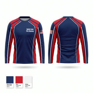 Long Sleeve Performance Shirt, Dutch Fork Fire Rescue, Fire Department, Teamtime, Team time, sublimation, custom sports apparel, team uniforms, spirit wear, spiritwear, sports uniforms, custom shirts, team store, custom team store, fundraiser sports, apparel fundraiser