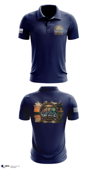 Short Sleeve Performance Polo, NIOC PACIFIC - RIMPAC 2026, Navy, Teamtime, Team time, sublimation, custom sports apparel, team uniforms, spirit wear, spiritwear, sports uniforms, custom shirts, team store, custom team store, fundraiser sports, apparel fundraiser