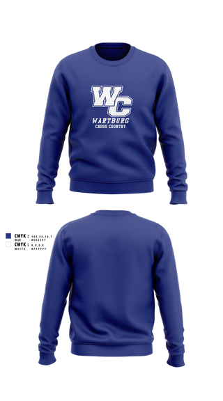 Crew Neck Sweatshirt, Wartburg Cross Country, Cross Country, Teamtime, Team time, sublimation, custom sports apparel, team uniforms, spirit wear, spiritwear, sports uniforms, custom shirts, team store, custom team store, fundraiser sports, apparel fundraiser