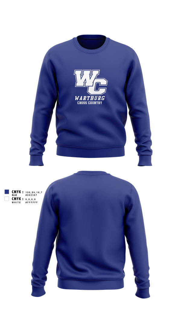Crew Neck Sweatshirt, Wartburg Cross Country, Cross Country, Teamtime, Team time, sublimation, custom sports apparel, team uniforms, spirit wear, spiritwear, sports uniforms, custom shirts, team store, custom team store, fundraiser sports, apparel fundraiser