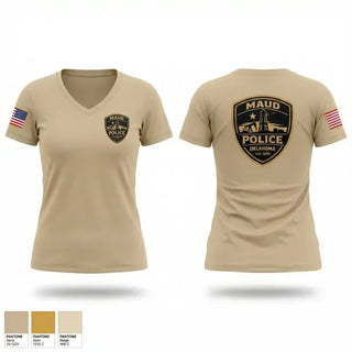Womens Short Sleeve Vneck Shirt, Maud Police, Police, Teamtime, Team time, sublimation, custom sports apparel, team uniforms, spirit wear, spiritwear, sports uniforms, custom shirts, team store, custom team store, fundraiser sports, apparel fundraiser