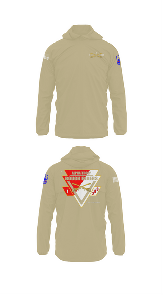 Windbreaker, A Troop, 1st squadron-299th Calvary Regiment, , Teamtime, Team time, sublimation, custom sports apparel, team uniforms, spirit wear, spiritwear, sports uniforms, custom shirts, team store, custom team store, fundraiser sports, apparel fundraiser
