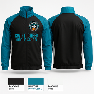 Windbreaker, Swift Creek Middle School, Men's Basketball, Teamtime, Team time, sublimation, custom sports apparel, team uniforms, spirit wear, spiritwear, sports uniforms, custom shirts, team store, custom team store, fundraiser sports, apparel fundraiser