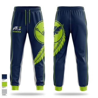 Sweatpants, Chilliwack Hawks, Men's Lacrosse, Teamtime, Team time, sublimation, custom sports apparel, team uniforms, spirit wear, spiritwear, sports uniforms, custom shirts, team store, custom team store, fundraiser sports, apparel fundraiser