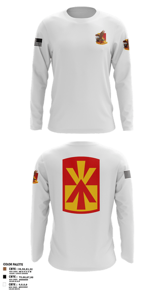 Long Sleeve Performance Shirt, Alpha Battery 5-52 BN, , Teamtime, Team time, sublimation, custom sports apparel, team uniforms, spirit wear, spiritwear, sports uniforms, custom shirts, team store, custom team store, fundraiser sports, apparel fundraiser