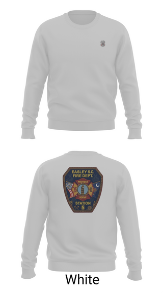 Crew Neck Sweatshirt, Easley Fire Department, Fire Department, Teamtime, Team time, sublimation, custom sports apparel, team uniforms, spirit wear, spiritwear, sports uniforms, custom shirts, team store, custom team store, fundraiser sports, apparel fundraiser