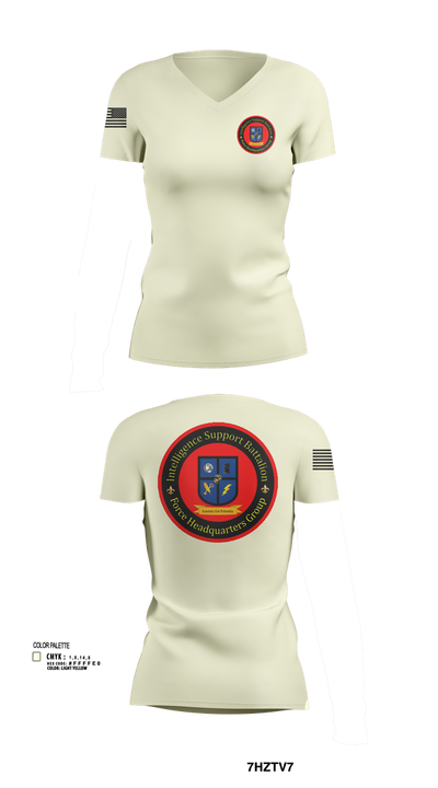 Intelligence Support Battalion 57442174 Women's Short Sleeve V-neck Shirt - 103