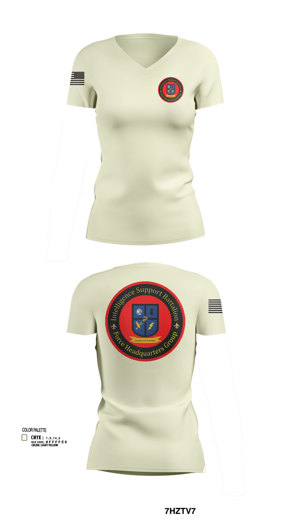 Womens Short Sleeve Vneck Shirt, Intelligence Support Battalion, , Teamtime, Team time, sublimation, custom sports apparel, team uniforms, spirit wear, spiritwear, sports uniforms, custom shirts, team store, custom team store, fundraiser sports, apparel fundraiser