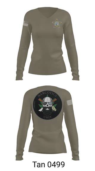 Womens Long Sleeve Vneck Shirt, Special Investigations Bureau, Police, Teamtime, Team time, sublimation, custom sports apparel, team uniforms, spirit wear, spiritwear, sports uniforms, custom shirts, team store, custom team store, fundraiser sports, apparel fundraiser