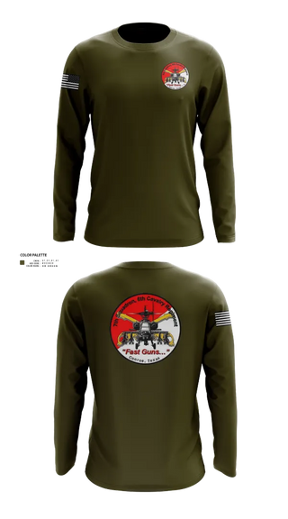 Long Sleeve Performance Shirt, 7th Squadron, Sixth Cavalry Regiment, , Teamtime, Team time, sublimation, custom sports apparel, team uniforms, spirit wear, spiritwear, sports uniforms, custom shirts, team store, custom team store, fundraiser sports, apparel fundraiser
