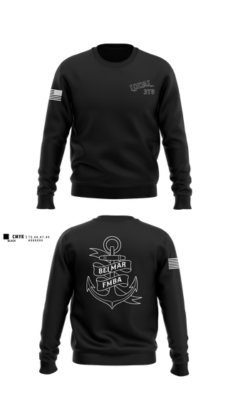 Crew Neck Sweatshirt, Belmar Ems 378, EMS/EMT, Teamtime, Team time, sublimation, custom sports apparel, team uniforms, spirit wear, spiritwear, sports uniforms, custom shirts, team store, custom team store, fundraiser sports, apparel fundraiser