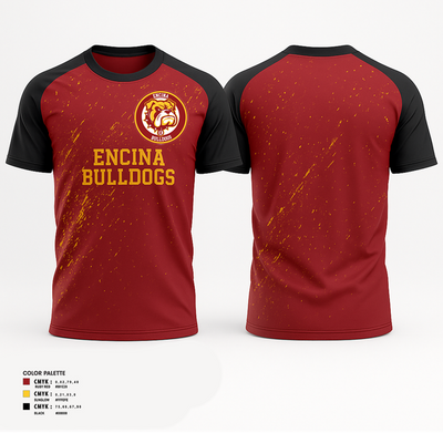 Encina Bulldogs 13200611 Short Sleeve Rash Guard Shirt - 1