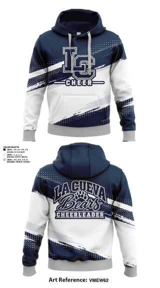 Hoodie, La Cueva Bears, Cheer, Teamtime, Team time, sublimation, custom sports apparel, team uniforms, spirit wear, spiritwear, sports uniforms, custom shirts, team store, custom team store, fundraiser sports, apparel fundraiser