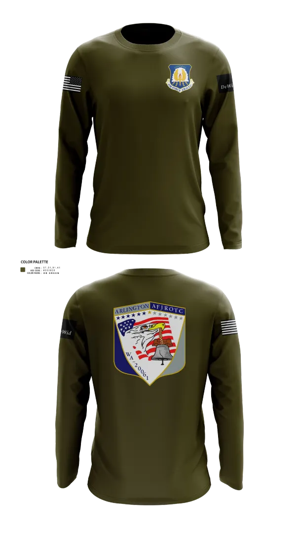 Long Sleeve Performance Shirt, 61st Eagle Squadron, Air Force, Teamtime, Team time, sublimation, custom sports apparel, team uniforms, spirit wear, spiritwear, sports uniforms, custom shirts, team store, custom team store, fundraiser sports, apparel fundraiser