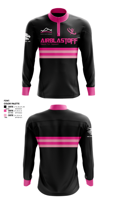 Airblastoff Lions 14236654 Quarter Zip Jacket - 3