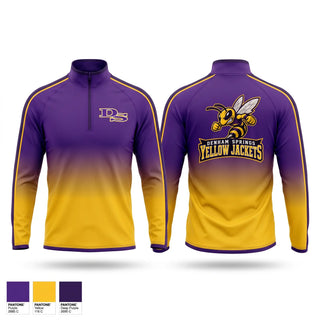 Quarter Zip Jacket, Denham Springs, , Teamtime, Team time, sublimation, custom sports apparel, team uniforms, spirit wear, spiritwear, sports uniforms, custom shirts, team store, custom team store, fundraiser sports, apparel fundraiser