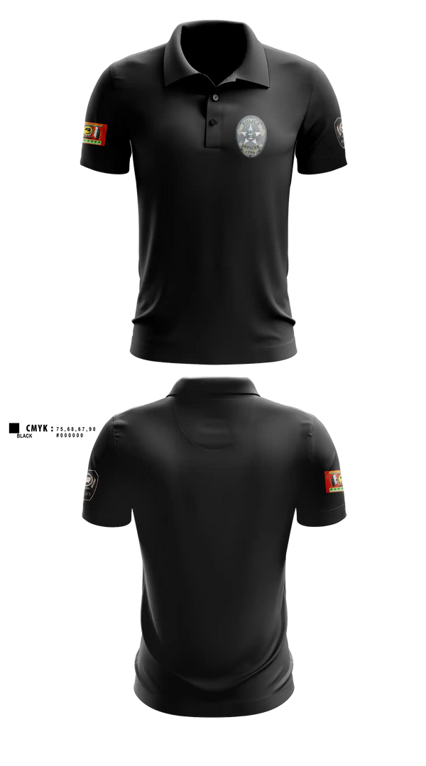 Short Sleeve Performance Polo, Colville Tribal Police, Police, Teamtime, Team time, sublimation, custom sports apparel, team uniforms, spirit wear, spiritwear, sports uniforms, custom shirts, team store, custom team store, fundraiser sports, apparel fundraiser