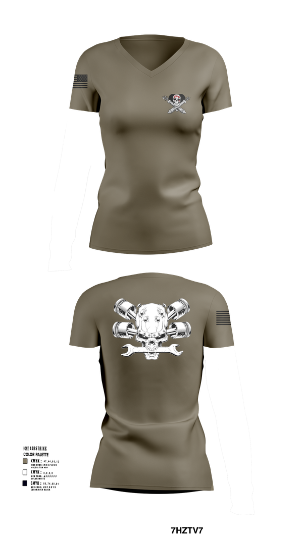 Womens Short Sleeve Vneck Shirt, Fox 1-320th F-CO FAR, , Teamtime, Team time, sublimation, custom sports apparel, team uniforms, spirit wear, spiritwear, sports uniforms, custom shirts, team store, custom team store, fundraiser sports, apparel fundraiser