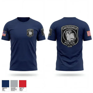 Short Sleeve Performance Shirt, Cartersville Police, Police, Teamtime, Team time, sublimation, custom sports apparel, team uniforms, spirit wear, spiritwear, sports uniforms, custom shirts, team store, custom team store, fundraiser sports, apparel fundraiser