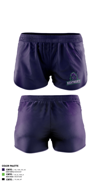 Track Shorts, Santa Nella Nightmares, Softball, Teamtime, Team time, sublimation, custom sports apparel, team uniforms, spirit wear, spiritwear, sports uniforms, custom shirts, team store, custom team store, fundraiser sports, apparel fundraiser