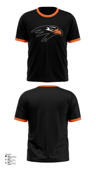 Short Sleeve Performance Shirt, Bloomer Blackhawk'sTrack & Field, Track & Field, Teamtime, Team time, sublimation, custom sports apparel, team uniforms, spirit wear, spiritwear, sports uniforms, custom shirts, team store, custom team store, fundraiser sports, apparel fundraiser