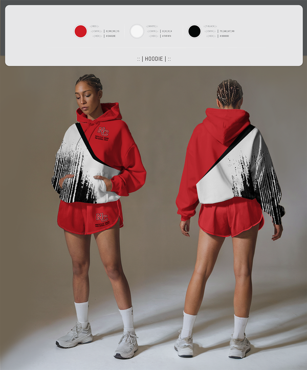 Hoodie, North Clay Junior High School Cheer, Cheer, Teamtime, Team time, sublimation, custom sports apparel, team uniforms, spirit wear, spiritwear, sports uniforms, custom shirts, team store, custom team store, fundraiser sports, apparel fundraiser